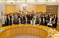 CUHK representatives welcome the delegation from of the National Health and Family and Planning Commission and the State Administration of Traditional Chinese Medicine